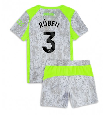 Manchester City Ruben Dias #3 Tredjetrøje Børn 2025-26 Kortærmet (+ Korte bukser)